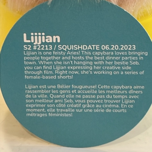 New 2.5” Lijjian the Capybara Micromallow Squishmallow from Mystery Caps… - Picture 4 of 4
